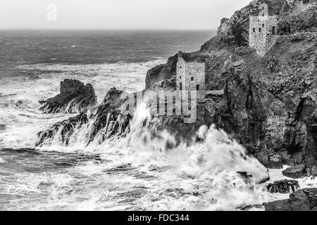 Moteur de la Couronne des maisons, Botallack, Cornwall Banque D'Images