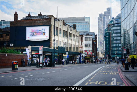 Site du projet de réaménagement de Norton Folgate à Spitalfields, Londres, Angleterre, Royaume-Uni Banque D'Images