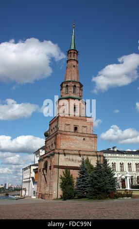 Tour Suyumbike dans le Kremlin de Kazan. La Russie, République du Tatarstan, Kazan Banque D'Images