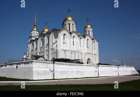 La Sainte Cathédrale de l'Assomption. Vladimir, Russie. Anneau d'or Banque D'Images