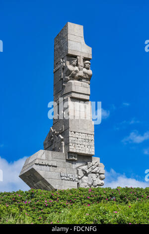 La Westerplatte monument fut inauguré en 1966, Gdansk, Pologne, l'Europe occidentale, Banque D'Images