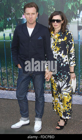 Jul 02, 2015 - Londres, Angleterre, Royaume-Uni - Ewan McGregor et Eve Mavrakis participant à la Serpentine Gallery Summer Party de la Serpentine, Ga Banque D'Images