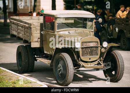 L'armée soviétique de Russie camion militaire extérieure ZIS-5 Banque D'Images