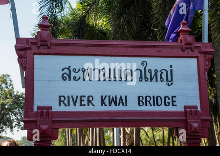 Siam Birmanie de chemin de fer de la mort la Rivière Kwai Bridge railway station Banque D'Images