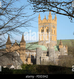 Abbaye de Buckfast et monastère dans le village de Totnes dans le sud du Devon England UK Banque D'Images