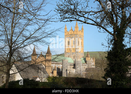 Abbaye de Buckfast et monastère dans le village de Totnes dans le sud du Devon England UK Banque D'Images