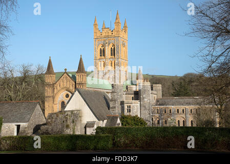 Abbaye de Buckfast et monastère dans le village de Totnes dans le sud du Devon England UK Banque D'Images