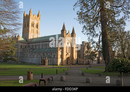 Abbaye de Buckfast et monastère dans le village de Totnes dans le sud du Devon England UK Banque D'Images