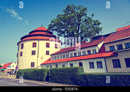 Tour du jugement (Slovène : Sodni stolp), la tour médiévale fortifiée dans la vieille ville de Maribor, Slovénie Banque D'Images