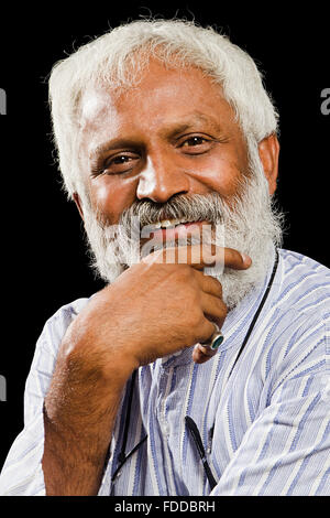 1 Indian Senior Adult Man Banque D'Images