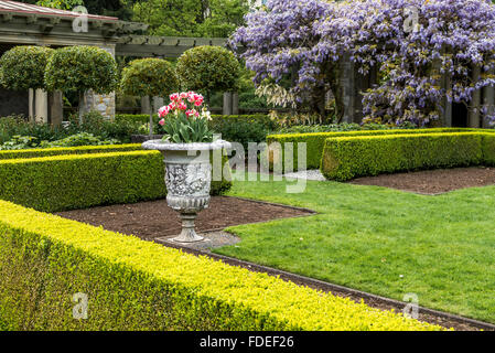 Jardins de Hatley Park, Colwood, Greater Victoria, British Columbia, Canada Banque D'Images