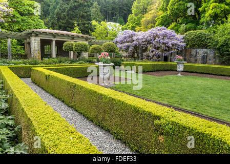 Jardins de Hatley Park, Colwood, Greater Victoria, British Columbia, Canada Banque D'Images