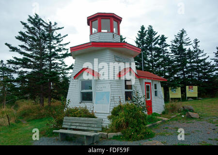 Leuchtturm visitor center à Cape D'Or de la Nouvelle-Écosse, Canada Banque D'Images