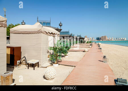 Maisons de Plage de luxe et tentes, Katara Cultural Village, Doha, Qatar Banque D'Images