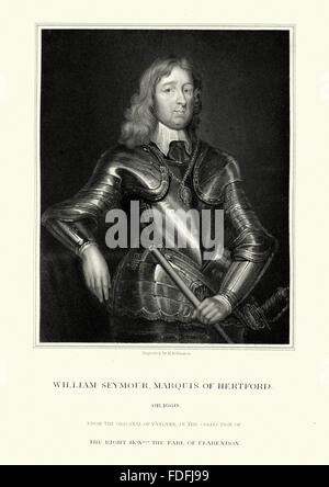 William Seymour, 2 Duc de Somerset, (1588 - 24 octobre 1660) d'un noble anglais et le commandant royaliste dans le civil en anglais Banque D'Images