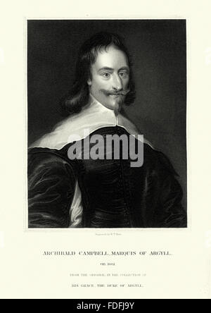 Archibald Campbell, 1er marquis d'Argyll, 8 comte d'Argyll, chef du clan Campbell, (mars 1607 - 27 mai 1661) était, de fa Banque D'Images