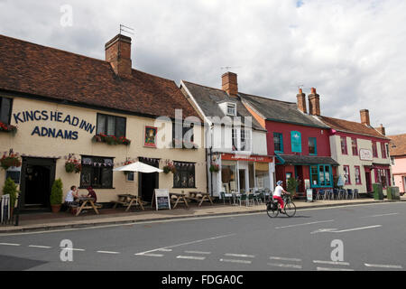 Market Hill Woodbridge Suffolk Angleterre Banque D'Images