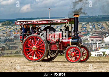 Burrell 5nhp Road No.4093 Locomotive Dorothy. Reg. N° 9252 DV.ici au grand vapeur Dorset Fair, Tarrant Hinton, UK. Banque D'Images