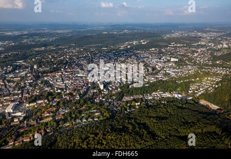 Southtown, Iserlohn, au sud de la Westphalie, Rhénanie-Palatinat, Allemagne, Europe, vue aérienne, les oiseaux-lunettes, vue aérienne Vue aérienne, Banque D'Images