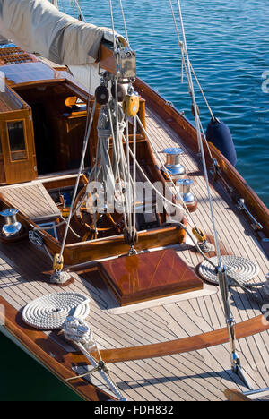 Détails d'un voilier de style ancien Banque D'Images