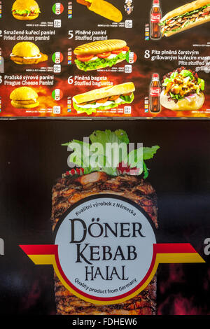 Halal doner kebab Banque D'Images