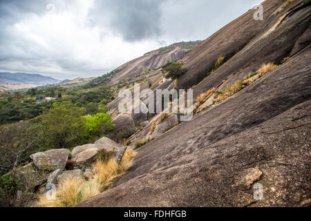 Sibebe Rock à Mbabane au Swaziland, l'Afrique Banque D'Images