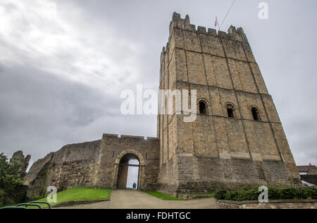 Château de Richmond, Yorkshire, Angleterre, Royaume-Uni. Banque D'Images