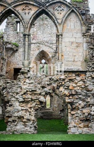 Abbaye d'Easby dans le Yorkshire, England, UK Banque D'Images