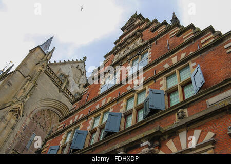 Le Vleeshal (viande-hall) à la Grote Markt, à Haarlem. Les Pays-Bas Banque D'Images