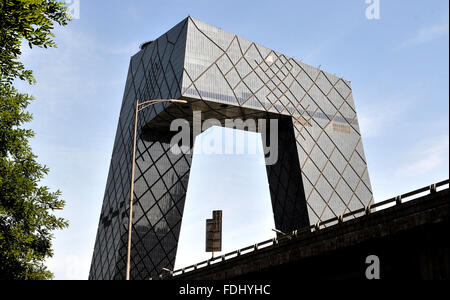 Bâtiment de la télévision centrale de Chine Beijing Chine Banque D'Images