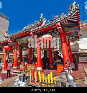 Chao Mae Kuan Im de culte. Chinatown District, Bangkok, Thaïlande. Banque D'Images