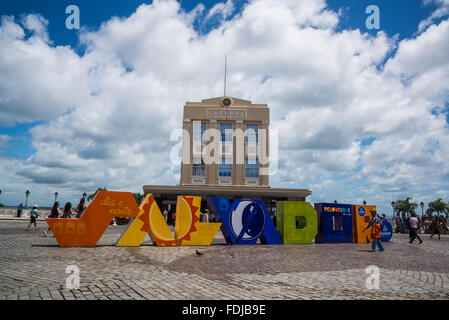 Elevador Lacerda, quartier historique Art Déco, ascenseur, Salvador, Bahia, Brésil Banque D'Images