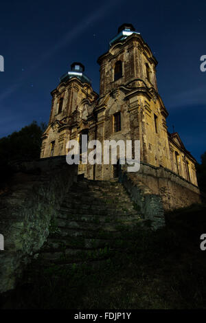 L'église de pèlerinage de la Visitation - Skoky, Osterode village, République Tchèque Banque D'Images