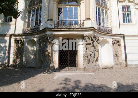 Le château de Ploskovice - détail Banque D'Images