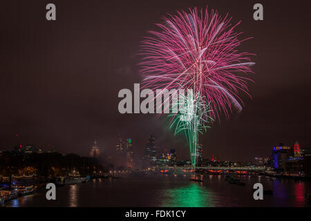 Feu d'artifice, Londres, Angleterre, Royaume-Uni Banque D'Images