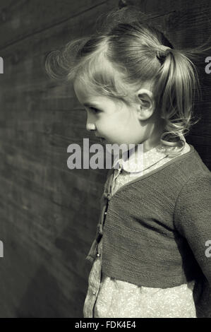 Closeup portrait of a little girl Banque D'Images