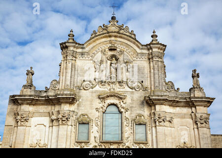 Eglise de Saint François d'Assise, Matera, Basilicate, Italie Banque D'Images