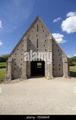 Grande grange Coxwell, Oxfordshire, une treizième siècle grange monastique cistercienne. Banque D'Images