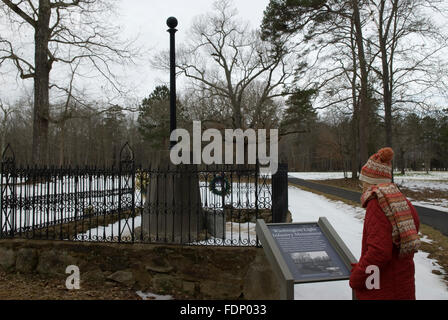 Les femmes de race blanche Cowpens National Battlefield en Caroline du Sud USA Banque D'Images