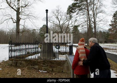 Caucasian couple Cowpens National Battlefield en Caroline du Sud USA Banque D'Images