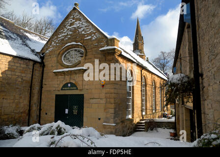Le Chantry dans la neige, Morpeth Banque D'Images