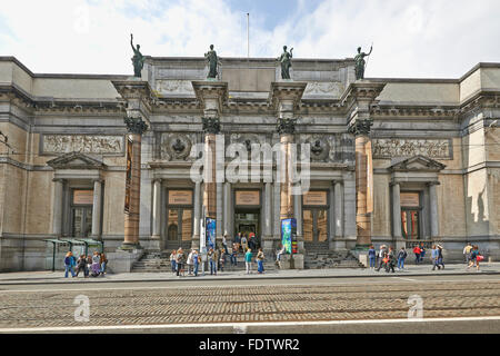 Le Musée Royal de Belgique au centre-ville de Bruxelles le 15 août, 2014. Il contient plus de 20 000 dessins, sculptures et peintures Banque D'Images