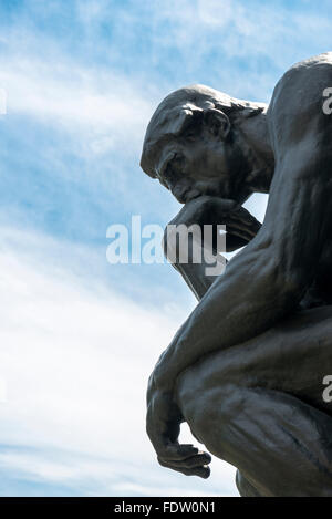 Auguste Rodin - Le penseur, Musée National de Kyōto Banque D'Images