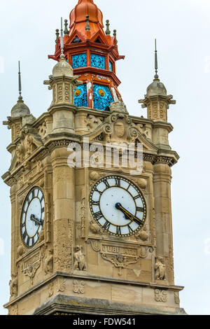 Victorian Tour de l'horloge à Margate, Kent, Angleterre du Sud-Est, Royaume-Uni Banque D'Images