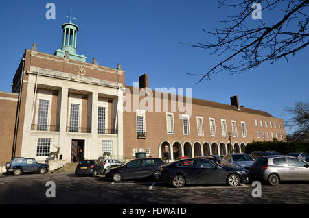 Hertfordshire County Hall dans le peg's Lane, Hertford Banque D'Images
