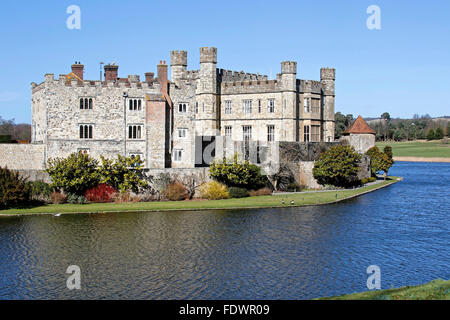 Le Château de Leeds UK Kent le plus beau château du monde. Le Château de Leeds Maidstone Kent ME17 1PL UK Banque D'Images