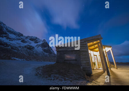 Capturés dans les îles Lofoten, Norvège en janvier 2016. Banque D'Images