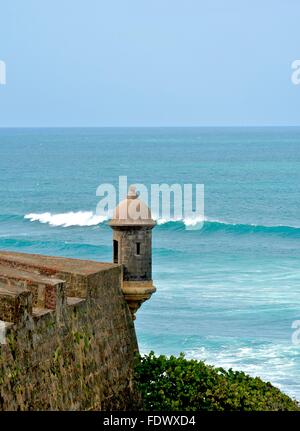 Castillo San Felipe del Morro à Old San Juan, Puerto Rico Banque D'Images