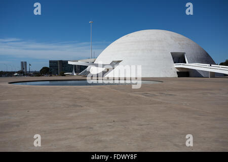 Musée national de la République de Brasilia, capitale fédérale du Brésil Banque D'Images