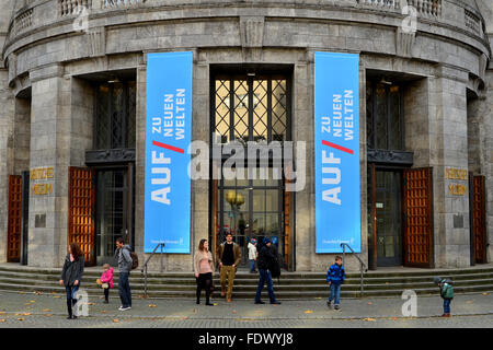 Munich, Allemagne, l'entrée de Musée Allemand Banque D'Images